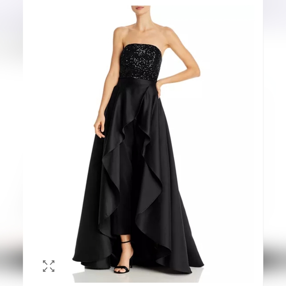 JAYGODFREY Strapless Black Gown